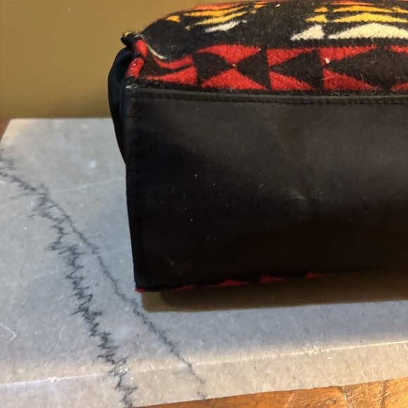 PENDLETON Wool Southwestern Blanket Bag Aztec Carry All RARE - Picture 6 of 13